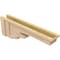 Ekena Millwork 6"W x 36"D x 12"H Thin Highland Rough Cedar Woodgrain TimberThane Corbel, Primed Tan CORUR06X36X12HLDRCPR - alternate 3